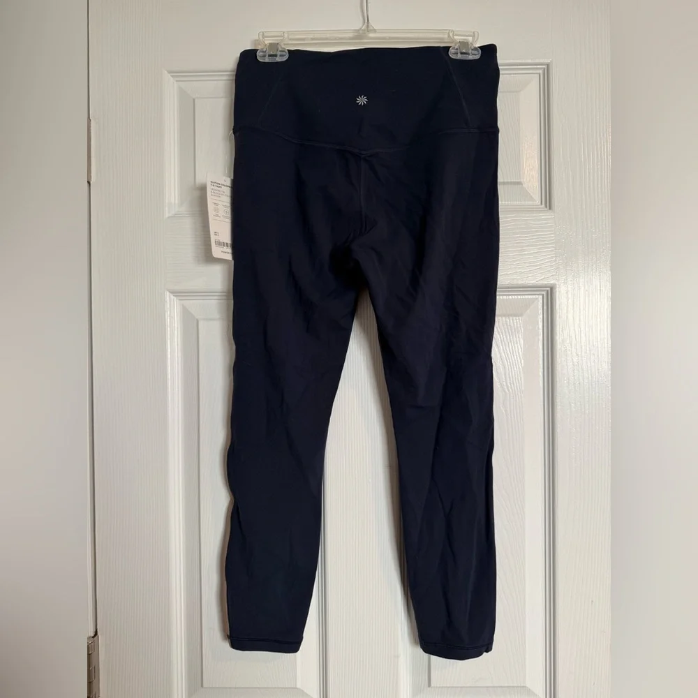 Athleta Elation Colorblock Tight in Navy and Tan - Picture 4 of 4
